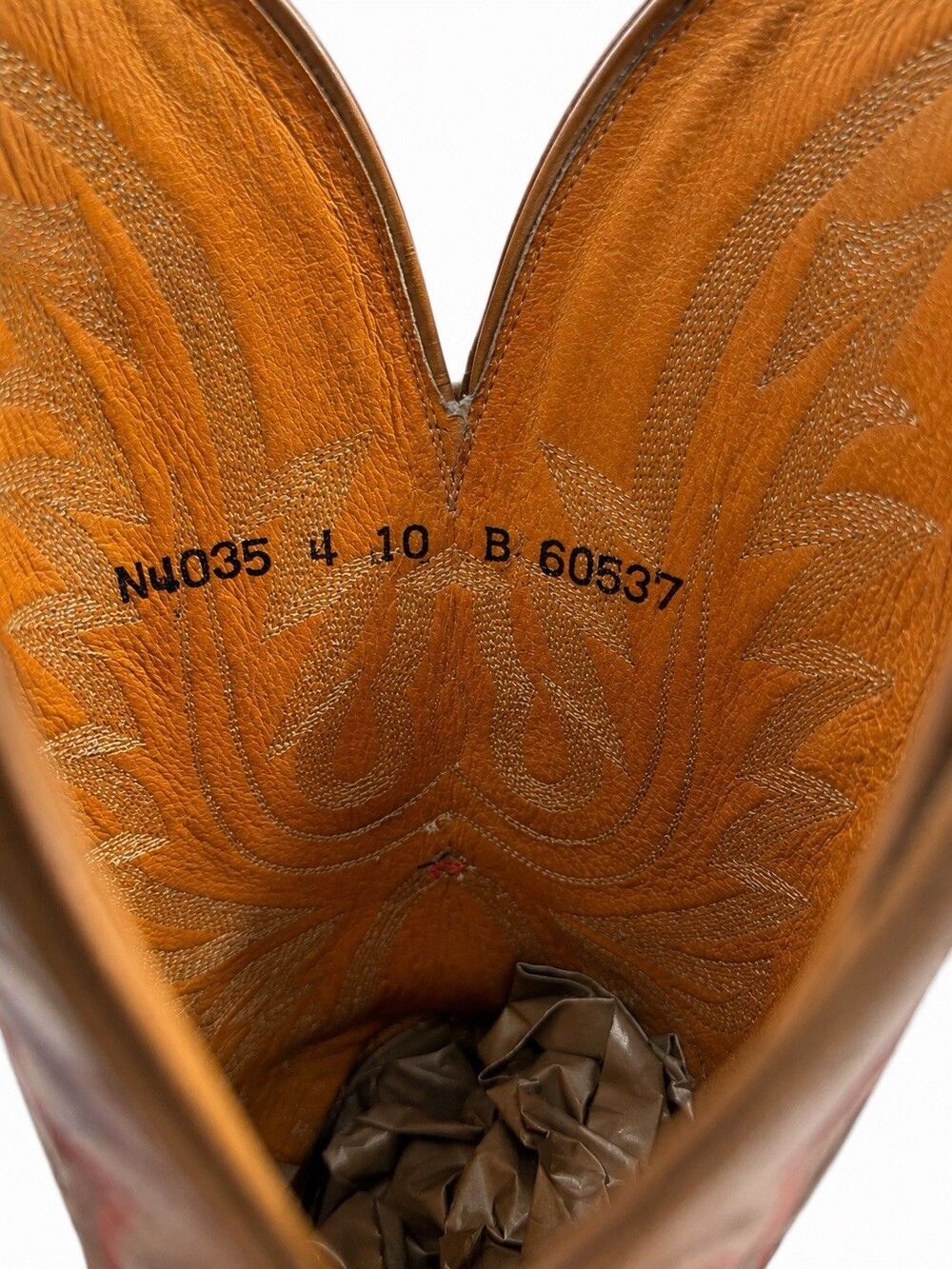 Lucchese 1883 Genuine Python Western Cowboy Boots Cream Snip Toe Women's 10B - Picture 5 of 9